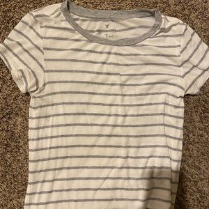 SOFT AND SEXY STRIPED AMERICAN EAGLE TEE